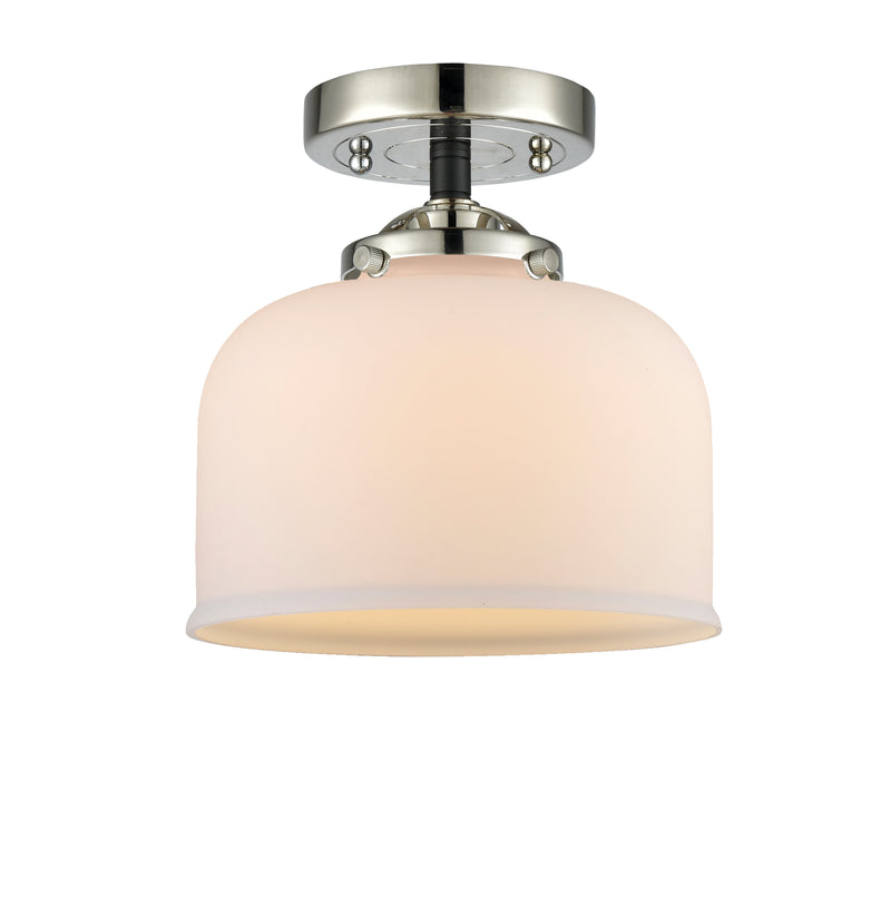 Innovations Lighting Large Bell 1 Light Semi-Flush Mount Part Of The Nouveau Collection 284-1C-BPN-G71