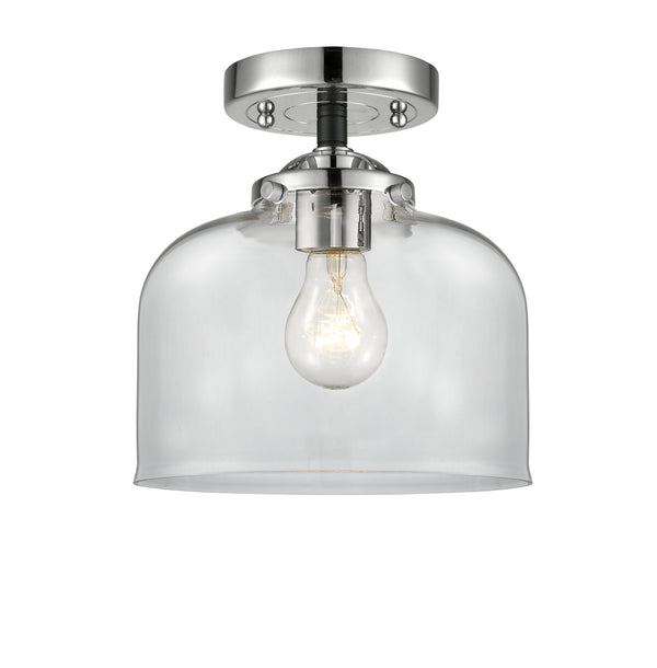 Innovations Lighting Large Bell 1 Light Semi-Flush Mount Part Of The Nouveau Collection 284-1C-BPN-G72