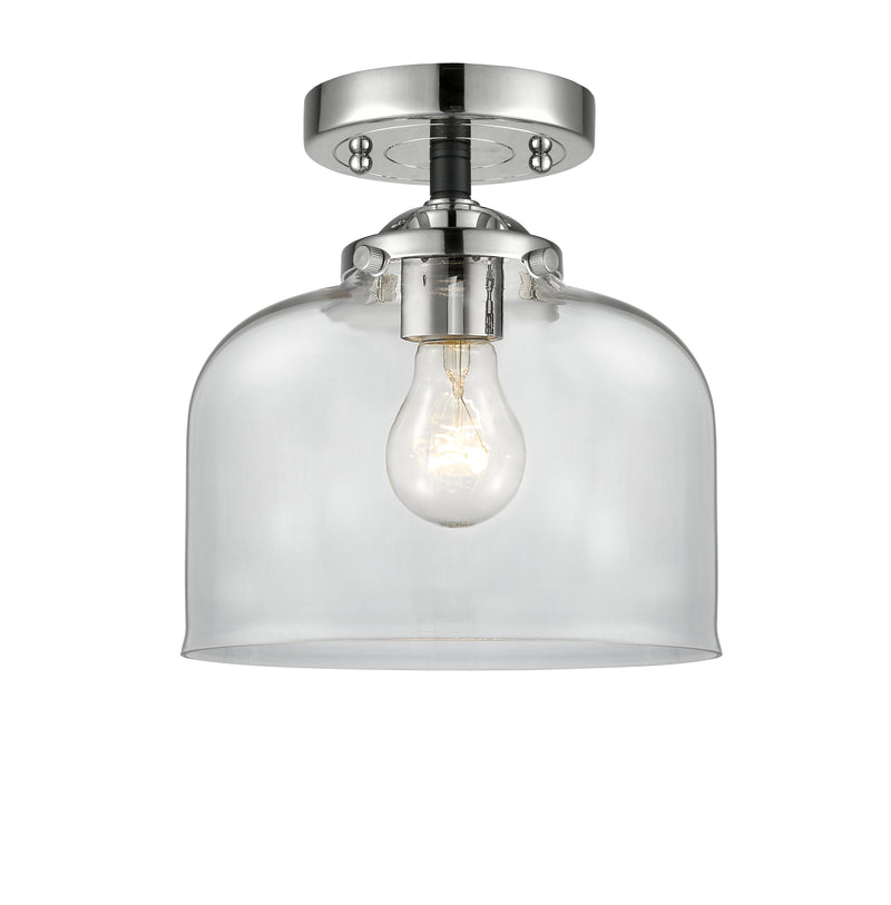 Innovations Lighting Large Bell 1 Light Semi-Flush Mount Part Of The Nouveau Collection 284-1C-BPN-G72