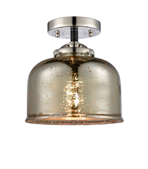 Innovations Lighting Large Bell 1 Light Semi-Flush Mount Part Of The Nouveau Collection 284-1C-BPN-G78-LED
