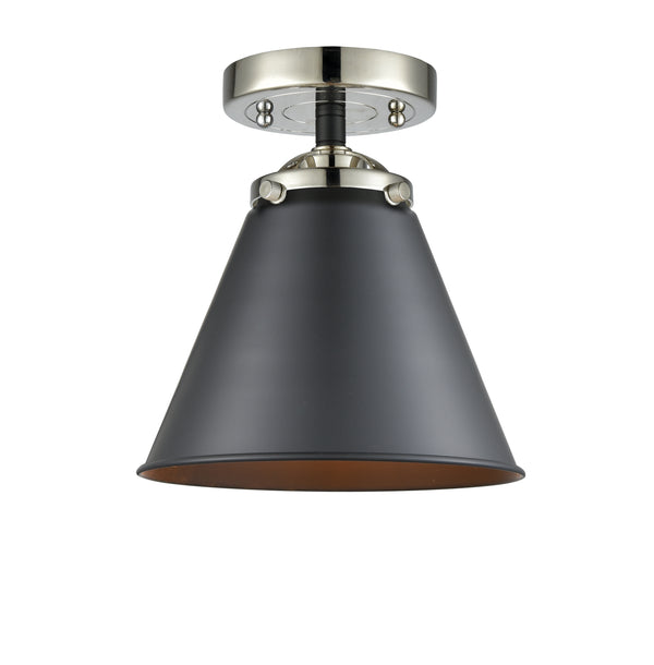 Innovations Lighting Appalachian 1 Light Semi-Flush Mount Part Of The Nouveau Collection 284-1C-BPN-M13-BK-LED