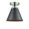 Innovations Lighting Appalachian 1 Light Semi-Flush Mount Part Of The Nouveau Collection 284-1C-BPN-M13-BK