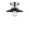 Innovations Lighting Railroad 1 Light Semi-Flush Mount Part Of The Nouveau Collection 284-1C-BPN-M6-BK-LED