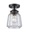 Innovations Lighting Chatham 1 Light Semi-Flush Mount Part Of The Nouveau Collection 284-1C-OB-G142