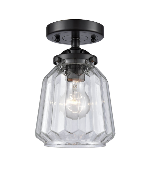 Innovations Lighting Chatham 1 Light Semi-Flush Mount Part Of The Nouveau Collection 284-1C-OB-G142-LED