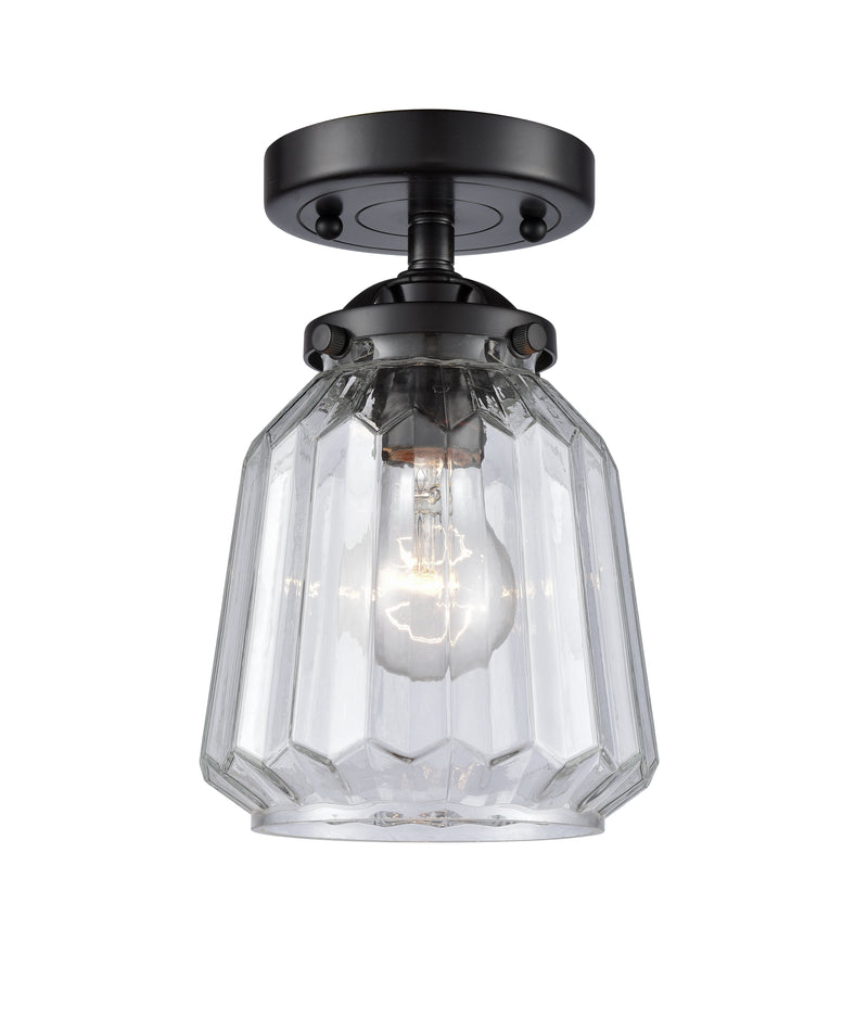 Innovations Lighting Chatham 1 Light Semi-Flush Mount Part Of The Nouveau Collection 284-1C-OB-G142-LED