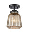 Innovations Lighting Chatham 1 Light Semi-Flush Mount Part Of The Nouveau Collection 284-1C-OB-G146-LED