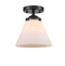 Innovations Lighting Large Cone 1 Light Semi-Flush Mount Part Of The Nouveau Collection 284-1C-OB-G41-LED