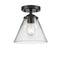 Innovations Lighting Large Cone 1 Light Semi-Flush Mount Part Of The Nouveau Collection 284-1C-OB-G42