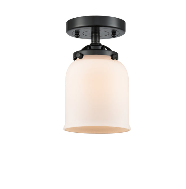 Innovations Lighting Small Bell 1 Light Semi-Flush Mount Part Of The Nouveau Collection 284-1C-OB-G51-LED