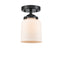 Innovations Lighting Small Bell 1 Light Semi-Flush Mount Part Of The Nouveau Collection 284-1C-OB-G51-LED