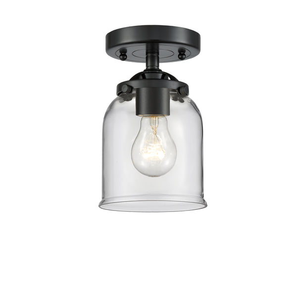 Innovations Lighting Small Bell 1 Light Semi-Flush Mount Part Of The Nouveau Collection 284-1C-OB-G52-LED