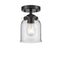 Innovations Lighting Small Bell 1 Light Semi-Flush Mount Part Of The Nouveau Collection 284-1C-OB-G52-LED