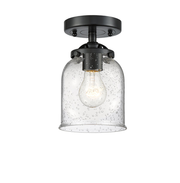 Innovations Lighting Small Bell 1 Light Semi-Flush Mount Part Of The Nouveau Collection 284-1C-OB-G54-LED