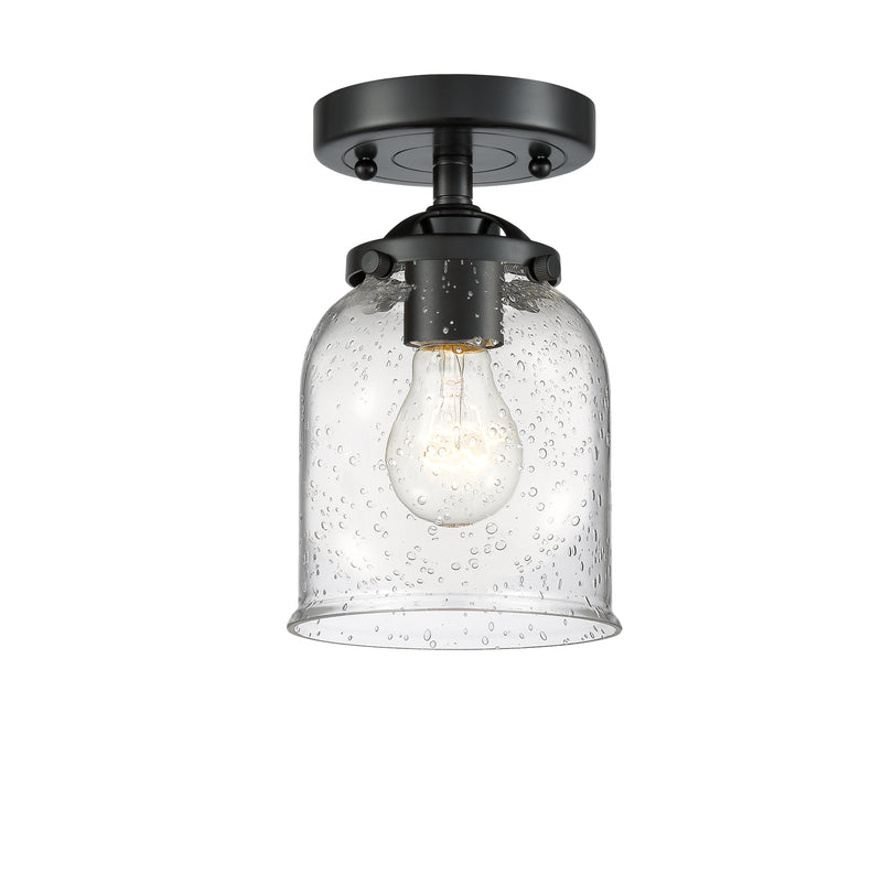 Innovations Lighting Small Bell 1 Light Semi-Flush Mount Part Of The Nouveau Collection 284-1C-OB-G54-LED