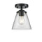 Innovations Lighting Small Cone 1 Light Semi-Flush Mount Part Of The Nouveau Collection 284-1C-OB-G62
