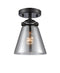 Innovations Lighting Small Cone 1 Light Semi-Flush Mount Part Of The Nouveau Collection 284-1C-OB-G63
