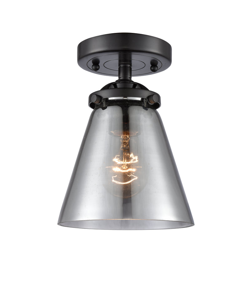 Innovations Lighting Small Cone 1 Light Semi-Flush Mount Part Of The Nouveau Collection 284-1C-OB-G63