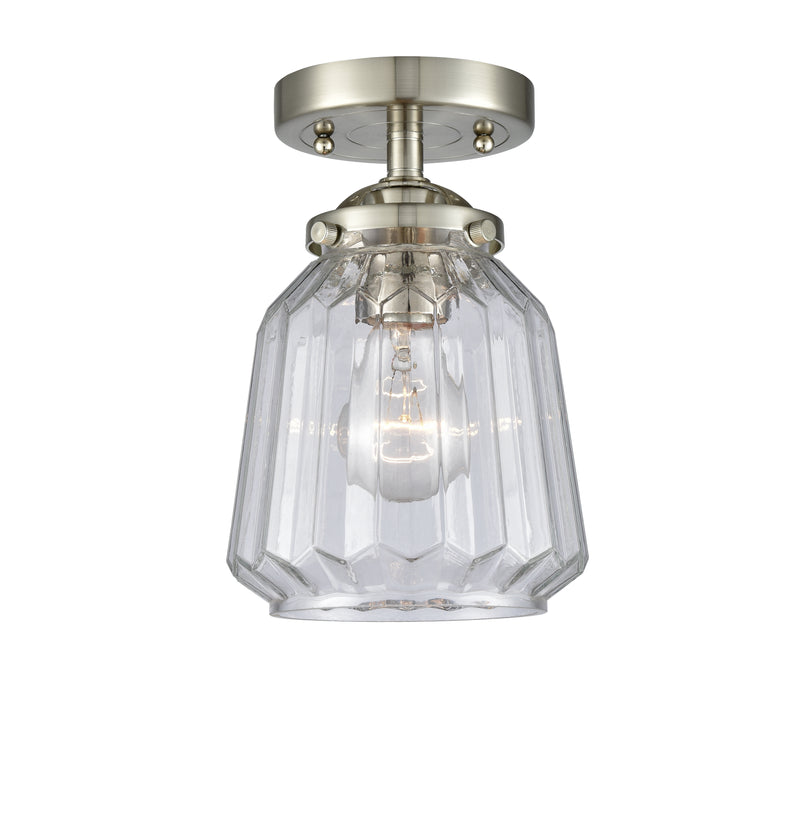Innovations Lighting Chatham 1 Light Semi-Flush Mount Part Of The Nouveau Collection 284-1C-SN-G142