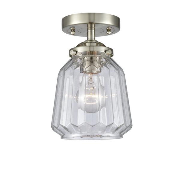 Innovations Lighting Chatham 1 Light Semi-Flush Mount Part Of The Nouveau Collection 284-1C-SN-G142-LED