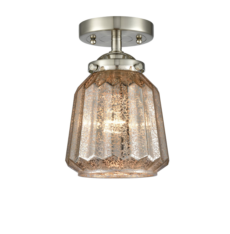 Innovations Lighting Chatham 1 Light Semi-Flush Mount Part Of The Nouveau Collection 284-1C-SN-G146-LED
