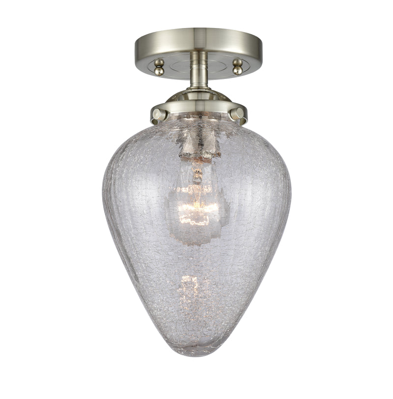 Innovations Lighting Geneseo 1 Light Semi-Flush Mount Part Of The Nouveau Collection 284-1C-SN-G165-LED