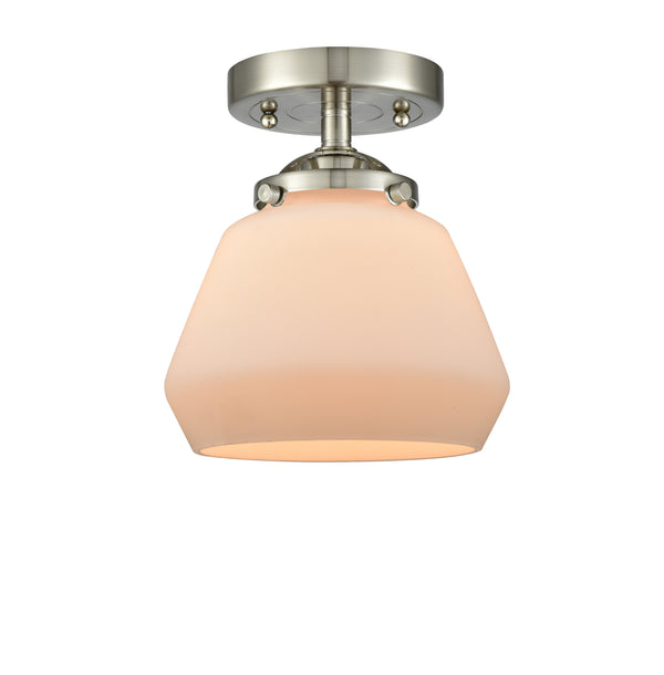 Innovations Lighting Fulton 1 Light Semi-Flush Mount Part Of The Nouveau Collection 284-1C-SN-G171