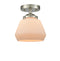 Innovations Lighting Fulton 1 Light Semi-Flush Mount Part Of The Nouveau Collection 284-1C-SN-G171
