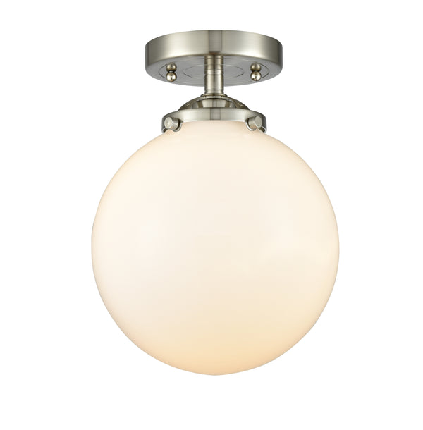 Innovations Lighting Beacon 1 Light 8" Semi-Flush Mount 284-1C-SN-G201-8-LED