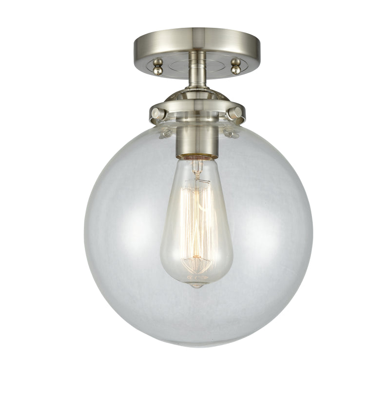 Innovations Lighting Beacon 1 Light 8" Semi-Flush Mount 284-1C-SN-G202-8-LED