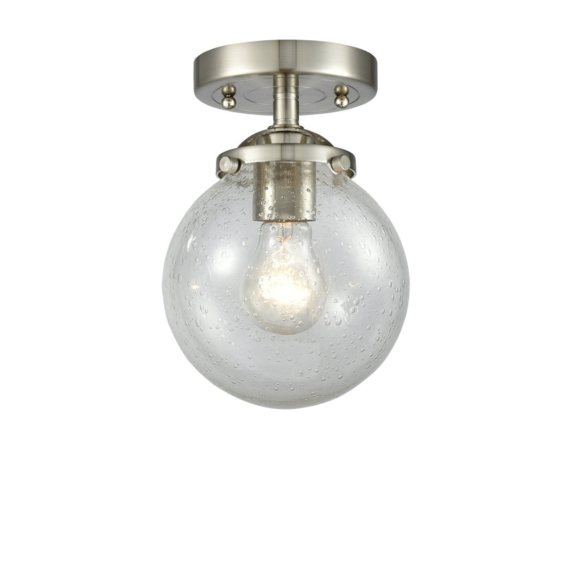 Innovations Lighting Beacon 1 Light 6" Semi-Flush Mount 284-1C-SN-G204-6-LED