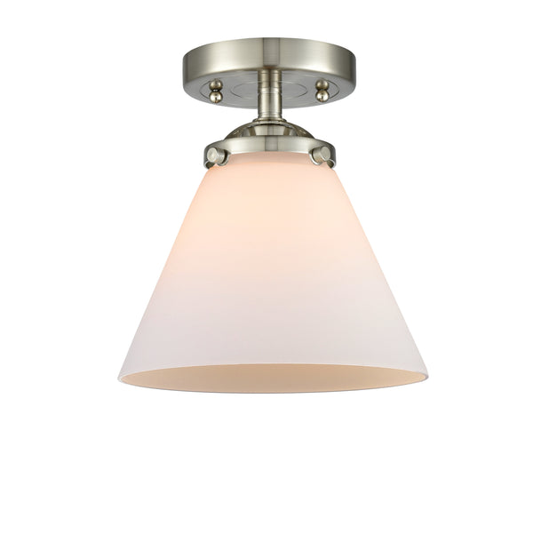 Innovations Lighting Large Cone 1 Light Semi-Flush Mount Part Of The Nouveau Collection 284-1C-SN-G41-LED