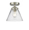 Innovations Lighting Large Cone 1 Light Semi-Flush Mount Part Of The Nouveau Collection 284-1C-SN-G42
