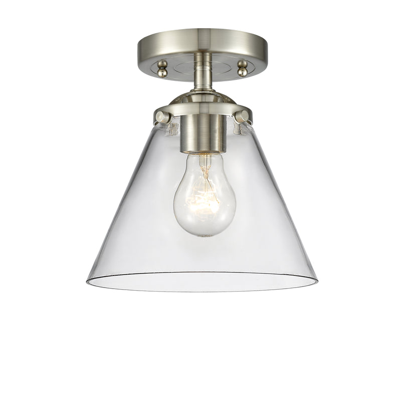 Innovations Lighting Large Cone 1 Light Semi-Flush Mount Part Of The Nouveau Collection 284-1C-SN-G42