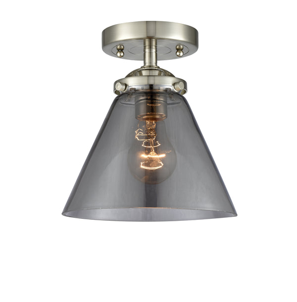 Innovations Lighting Large Cone 1 Light Semi-Flush Mount Part Of The Nouveau Collection 284-1C-SN-G43
