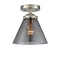 Innovations Lighting Large Cone 1 Light Semi-Flush Mount Part Of The Nouveau Collection 284-1C-SN-G43-LED