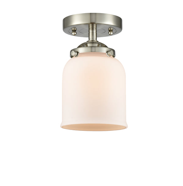 Innovations Lighting Small Bell 1 Light Semi-Flush Mount Part Of The Nouveau Collection 284-1C-SN-G51-LED