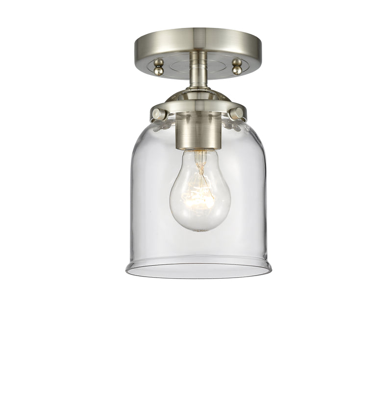Innovations Lighting Small Bell 1 Light Semi-Flush Mount Part Of The Nouveau Collection 284-1C-SN-G52-LED