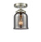 Innovations Lighting Small Bell 1 Light Semi-Flush Mount Part Of The Nouveau Collection 284-1C-SN-G53