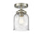 Innovations Lighting Small Bell 1 Light Semi-Flush Mount Part Of The Nouveau Collection 284-1C-SN-G54