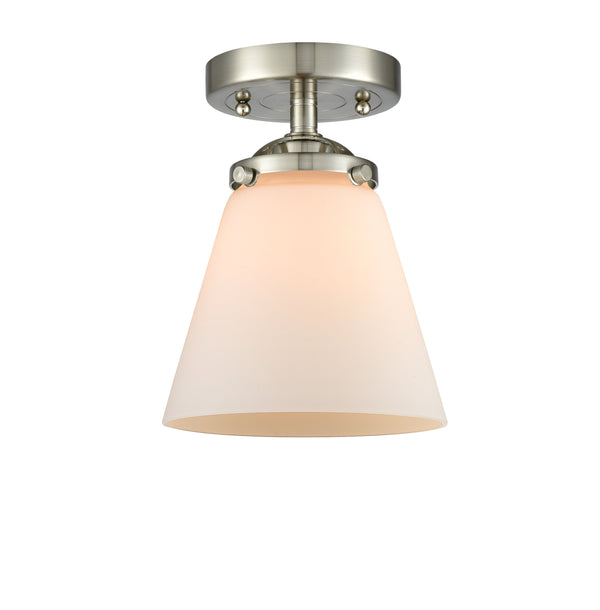 Innovations Lighting Small Cone 1 Light Semi-Flush Mount Part Of The Nouveau Collection 284-1C-SN-G61