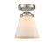 Innovations Lighting Small Cone 1 Light Semi-Flush Mount Part Of The Nouveau Collection 284-1C-SN-G61