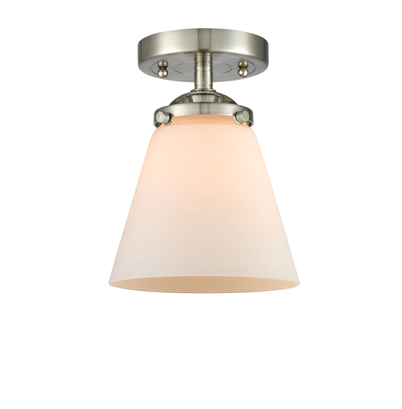 Innovations Lighting Small Cone 1 Light Semi-Flush Mount Part Of The Nouveau Collection 284-1C-SN-G61