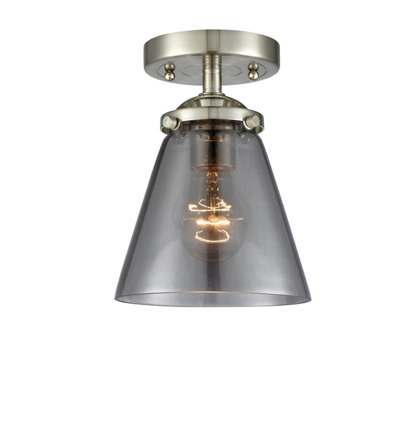 Innovations Lighting Small Cone 1 Light Semi-Flush Mount Part Of The Nouveau Collection 284-1C-SN-G63-LED