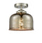 Innovations Lighting Large Bell 1 Light Semi-Flush Mount Part Of The Nouveau Collection 284-1C-SN-G78