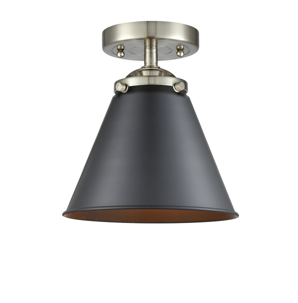 Innovations Lighting Appalachian 1 Light Semi-Flush Mount Part Of The Nouveau Collection 284-1C-SN-M13-BK-LED