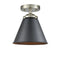 Innovations Lighting Appalachian 1 Light Semi-Flush Mount Part Of The Nouveau Collection 284-1C-SN-M13-BK-LED