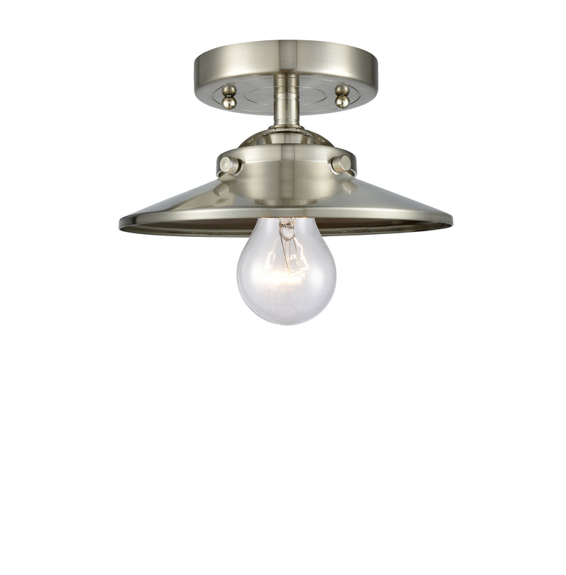 Innovations Lighting Railroad 1 Light Semi-Flush Mount Part Of The Nouveau Collection 284-1C-SN-M2-SN