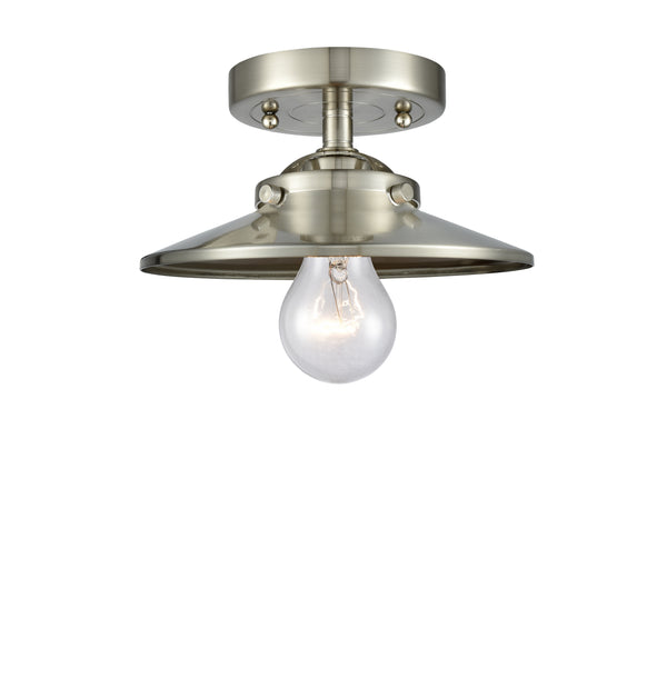 Innovations Lighting Railroad 1 Light Semi-Flush Mount Part Of The Nouveau Collection 284-1C-SN-M2-SN-LED