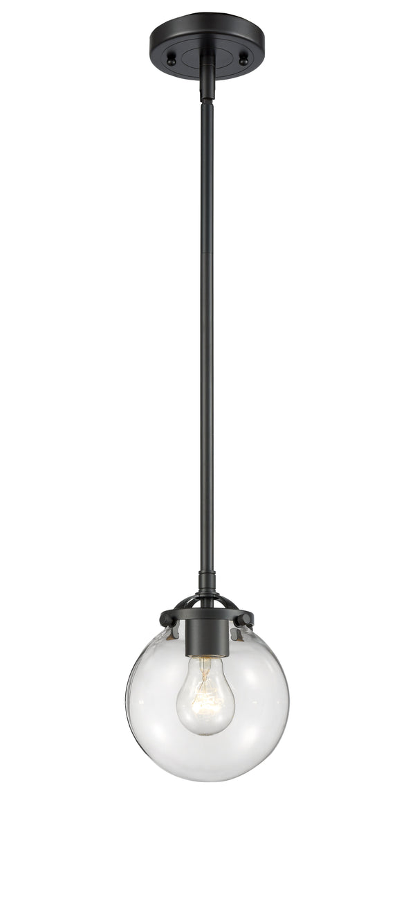 Innovations Lighting Beacon 1-80 watt 6 inch Oil Rubbed Bronze Mini Pendant  Clear glass   Hang Straight Swivel 2841SOBG2026